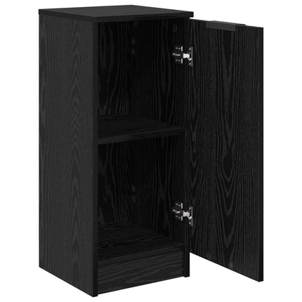 Sideboard Svart Ek 30 x 30 x 70 cm Konstruerat trä