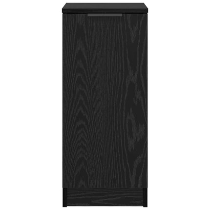 Sideboard Svart Ek 30 x 30 x 70 cm Konstruerat trä