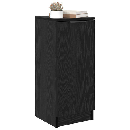 Sideboard Svart Ek 30 x 30 x 70 cm Konstruerat trä