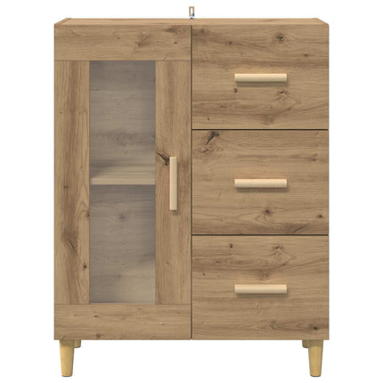 Sideboard med låda Artisan Ek 69,5 x 34 x 90 cm Konstruerat trä