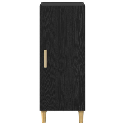 Sideboard Svart Ek 34,5 x 34 x 90 cm Konstruerat trä