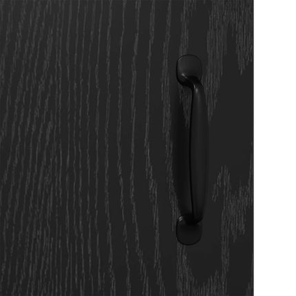 Sideboard Svart Ek 34,5 x 34 x 90 cm Konstruerat trä