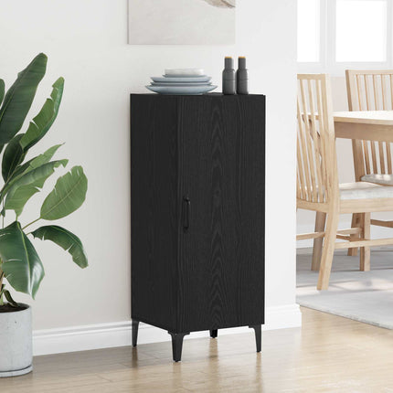 Sideboard Svart Ek 34,5 x 34 x 90 cm Konstruerat trä