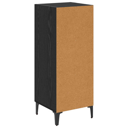 Sideboard Svart Ek 34,5 x 34 x 90 cm Konstruerat trä