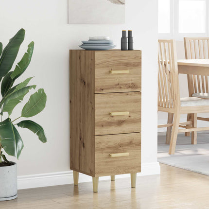 Sideboard med låda artisan ek 34.5 x 34 x 90 cm Konstruerat trä