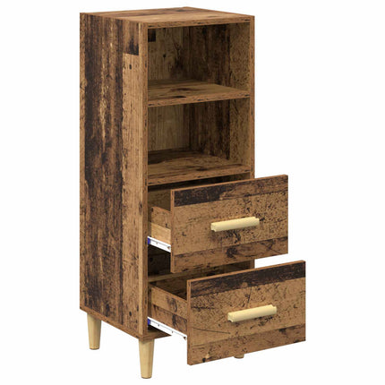 Sideboard Gammalt trä 34 x 34,5 x 90 cm Konstruerat trä