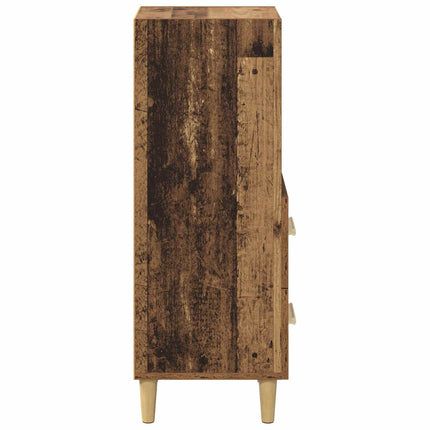 Sideboard Gammalt trä 34 x 34,5 x 90 cm Konstruerat trä