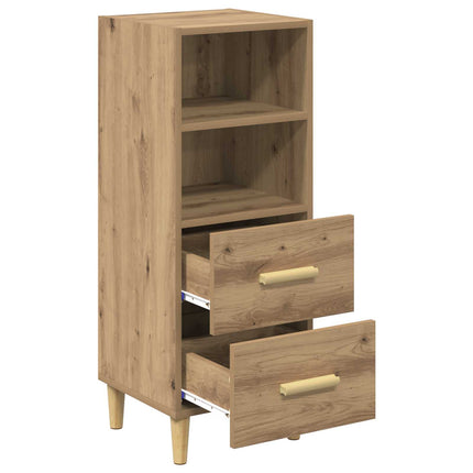 Sideboard med låda artisan ek 34 x 34,5 x 90 cm Konstruerat trä