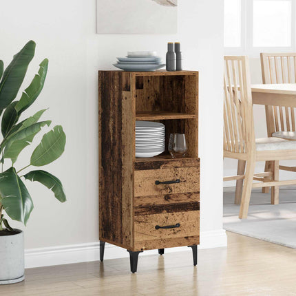 Sideboard Gammalt trä 34 x 34.5 x 90 cm Konstruerat trä
