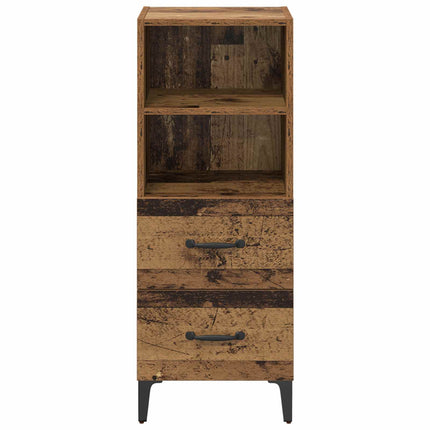 Sideboard Gammalt trä 34 x 34.5 x 90 cm Konstruerat trä