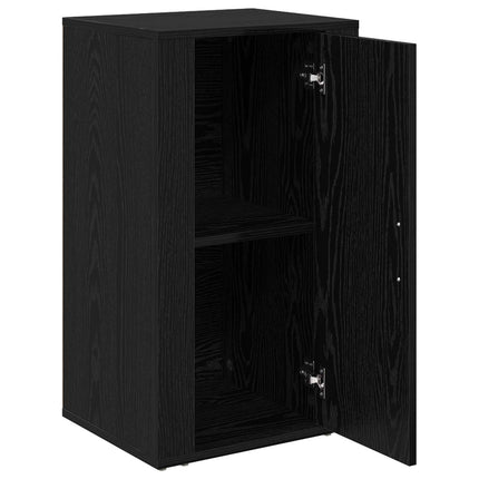 Sideboard Svart Ek 40 x 33 x 70 cm Konstruerat trä