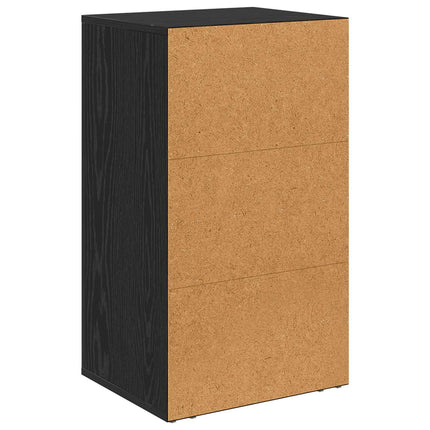 Sideboard Svart Ek 40 x 33 x 70 cm Konstruerat trä