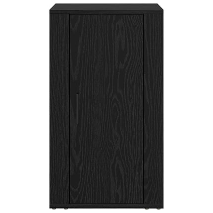 Sideboard Svart Ek 40 x 33 x 70 cm Konstruerat trä
