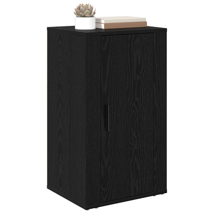 Sideboard Svart Ek 40 x 33 x 70 cm Konstruerat trä