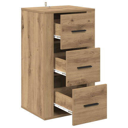 Sideboard med låda Artisan Ek 40 x 33 x 70 cm Konstruerat trä