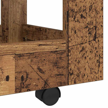 Bordsvagn Gammalt trä 60 x 45 x 60 cm Konstruerat trä