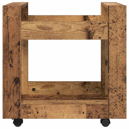 Bordsvagn Gammalt trä 60 x 45 x 60 cm Konstruerat trä
