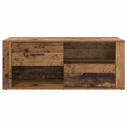 TV-skåp 100 x 35 x 40 cm Gammalt trä Konstruerat trä