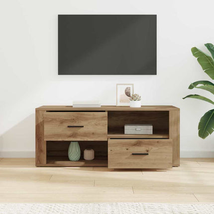 TV-skåp med låda Artisan Ek 100 x 35 x 40 cm Konstruerat trä