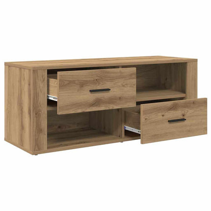 TV-skåp med låda Artisan Ek 100 x 35 x 40 cm Konstruerat trä