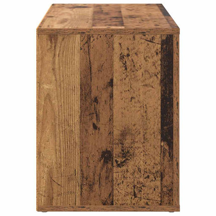Skoställ med hylla Gammalt trä 75 x 35 x 45 cm Konstruerat trä