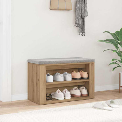 Skoställ med hylla artisan ek 75 x 35 x 45 cm Konstruerat trä