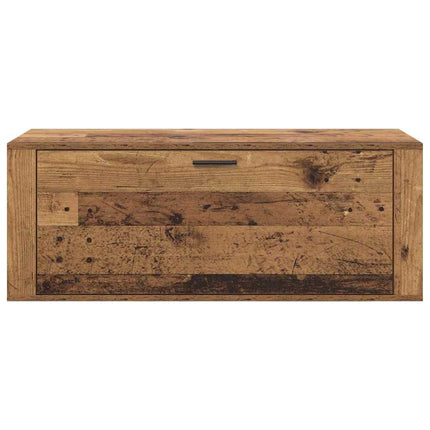 Skoskåp 100 x 35 x 38 cm Konstruerat trä Gammalt trä