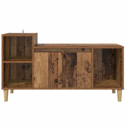 TV-skåp 100 x 35 x 55 cm Gammalt trä Konstruerat trä
