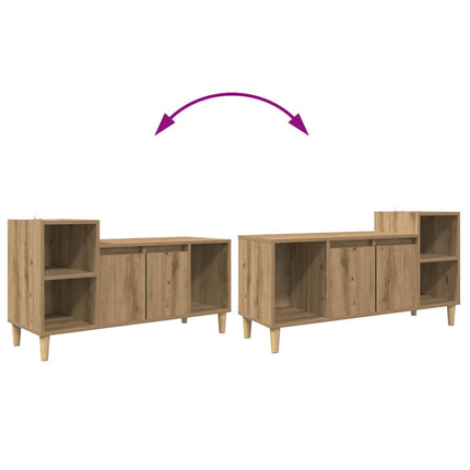 TV-skåp Artisan Ek 100 x 35 x 55 cm Konstruerat trä
