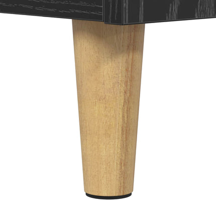 Skoskåp med låda Svart Ek 102 x 36 x 60 cm Konstruerat trä
