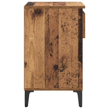 Skoskåp 102 x 36 x 60 cm Konstruerat trä Gammalt trä