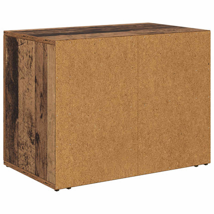 Nattduksbord Gammalt trä 35 x 60 x 50 cm Konstruerat trä