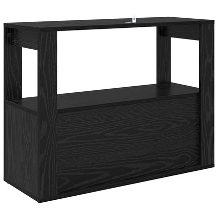 Sideboard Svart ek 80 x 30 x 60 cm Konstruerat trä
