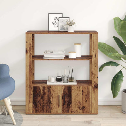 Sideboard Gammalt trä 30 x 80 x 90 cm Konstruerat trä