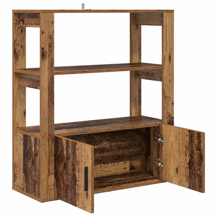Sideboard Gammalt trä 30 x 80 x 90 cm Konstruerat trä