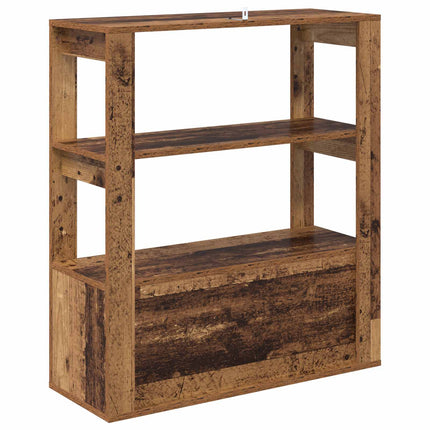 Sideboard Gammalt trä 30 x 80 x 90 cm Konstruerat trä