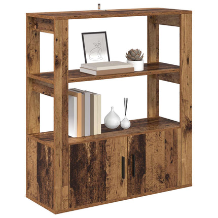 Sideboard Gammalt trä 30 x 80 x 90 cm Konstruerat trä