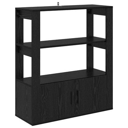 Sideboard Svart ek 30 x 80 x 90 cm Konstruerat trä