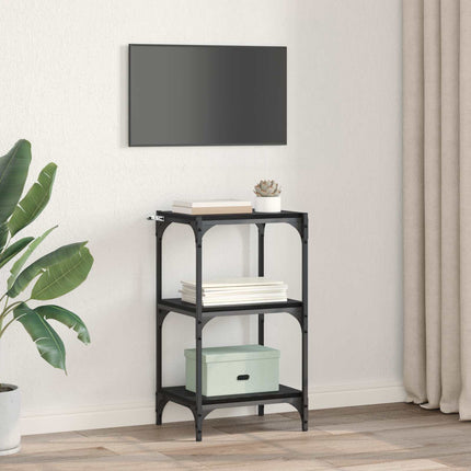 Bokskåp Svart ek 40 x 33 x 70,5 cm Konstruerat trä och järn