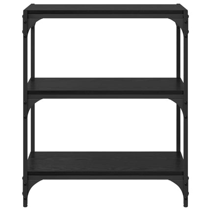 Bokskåp Svart ek 60 x 33 x 70,5 cm Konstruerat trä och järn