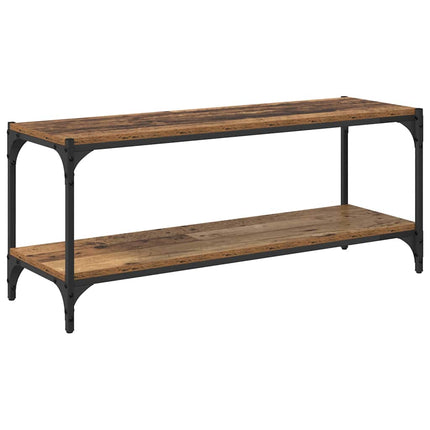 TV-skåp Gammalt trä 100x33x41cm Konstruerat trä och järn