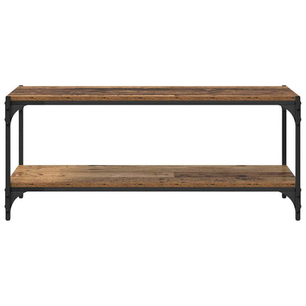 TV-skåp Gammalt trä 100x33x41cm Konstruerat trä och järn