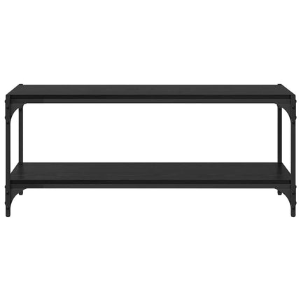 TV-skåp Svart Ek 100x33x41cm Konstruerat trä och järn