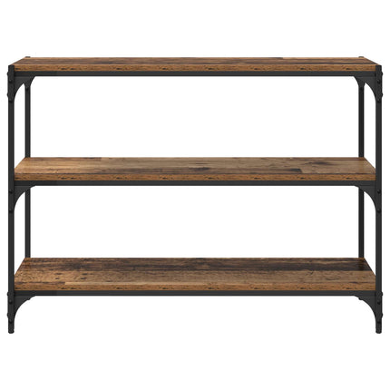 Bokskåp Gammalt trä 100 x 33 x 70,5 cm Konstruerat trä och järn
