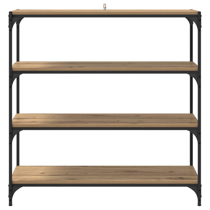Bokskåp Artisan Ek 100 x 33 x 100 cm Konstruerat trä och järn