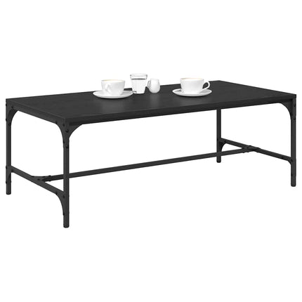 Kaffeebord Svart Ek 100 x 50 x 35 cm Konstruerat trä