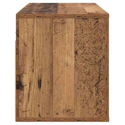 Väggmonterat TV-förråd 80 x 34.5 x 40 cm Gammalt trä