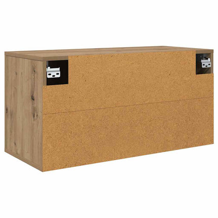 Väggmonterat TV-förråd artisan ek 80 x 34.5 x 40 cm
