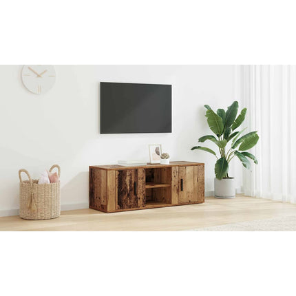 TV-skåp 100 x 31,5 x 35 cm Gammalt trä Konstruerat trä
