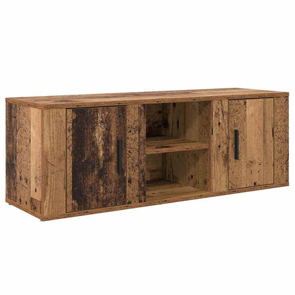 TV-skåp 100 x 31,5 x 35 cm Gammalt trä Konstruerat trä